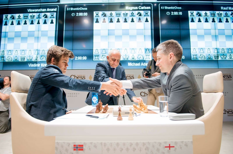 Shamkir Chess 2015. Adams - Carlsen