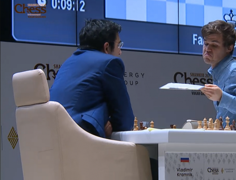 Shamkir Chess 2015. Carlsen - Kramnik