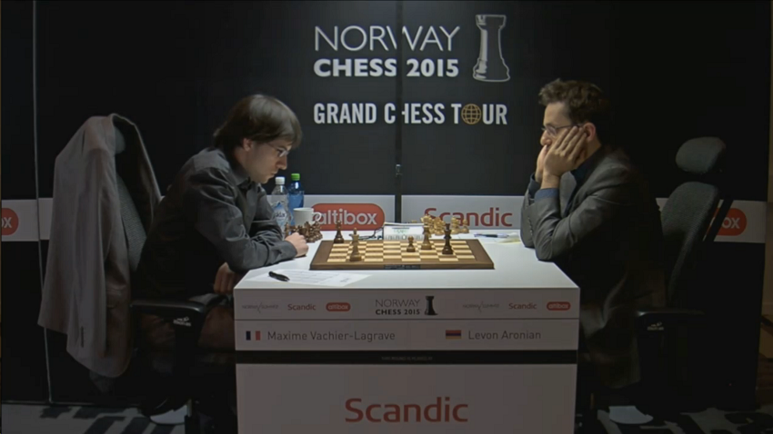 Norway Chess 2015 - Maxime Vachier-Lagrave - Levon Aronian
