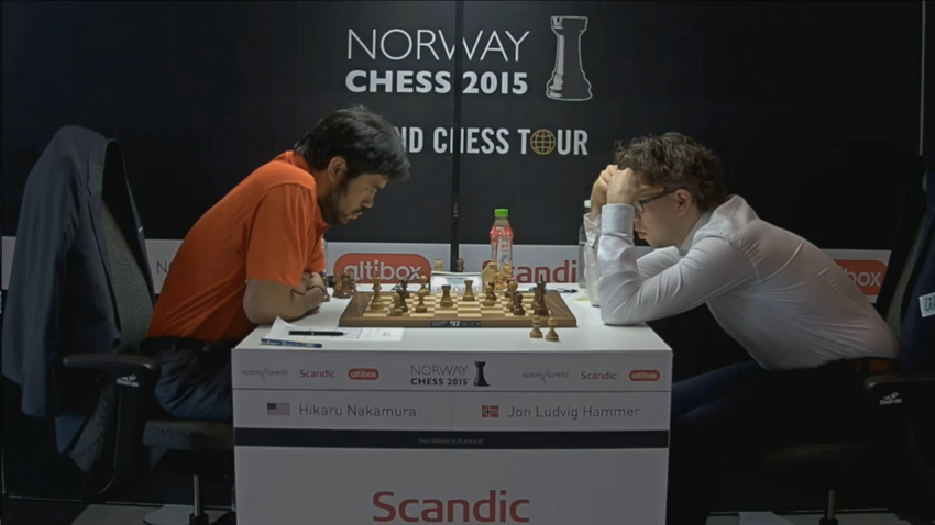 Norway Chess 2015. Hikaru Nakamura - Jon Ludvig Hammer