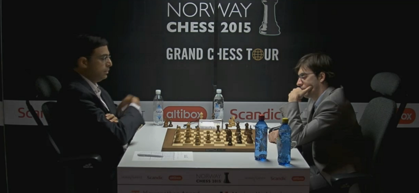 Norway Chess 2015. Vishy Anand - Maxime Vachier-Lagrave