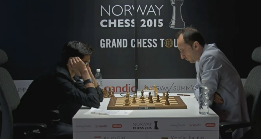 Norway Chess 2015. Anish Giri - Veselin Topalov