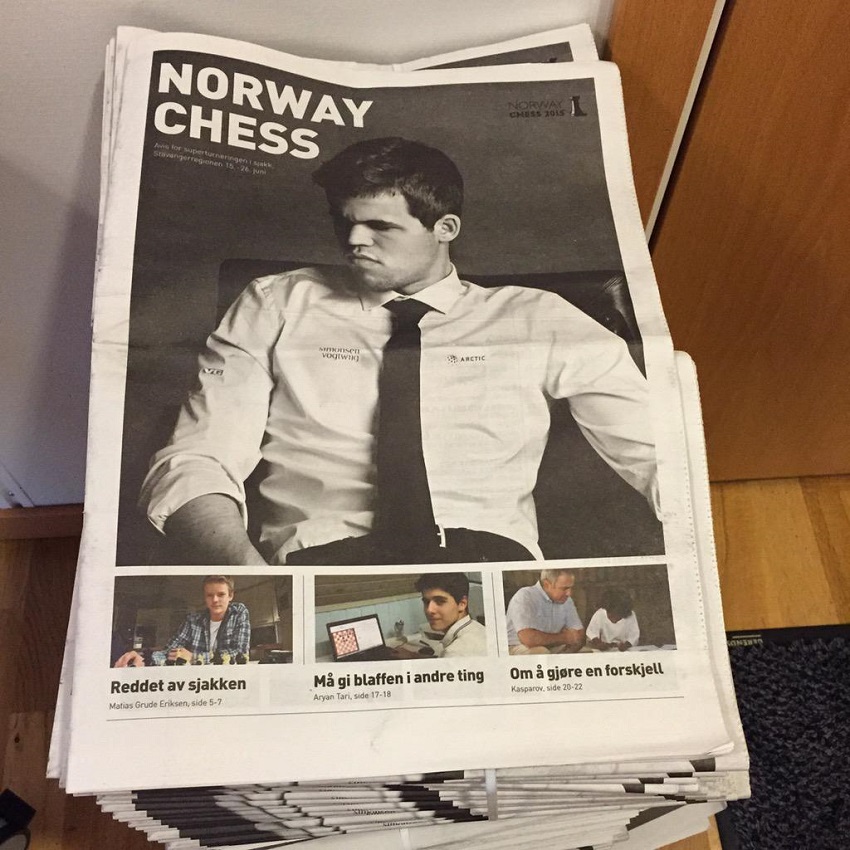 Portada de la revista Norway Chess