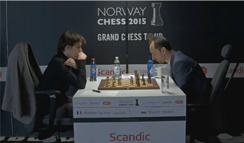 Norway Chess 2015. Maxime Vachier-Lagrave - Veselin Topalov