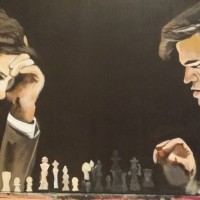 Norway Chess 2015. Cuadro de Magnus enfrentándose a Fischer