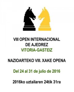 VIII OPEN INTERNACIONAL DE AJEDREZ VITORIA-GASTEIZ 2016
